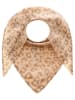 Zwillingsherz Kaschmir-Dreieckstuch in Beige - (L)175 x (B)120 cm