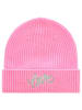 Zwillingsherz Kaschmir-Beanie in Pink