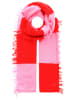 Zwillingsherz Sjaal lichtroze/rood - (L)190 x (B)75 cm