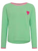 Zwillingsherz Kaschmir-Pullover in Grün