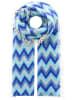 Zwillingsherz Sjaal lichtblauw/blauw - (L)190 x (B)75 cm