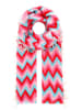 Zwillingsherz Schal in Bunt - (L)190 x (B)75 cm