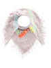 Zwillingsherz Kasjmieren driehoekige doek grijs - (L)125 x (B)125 cm
