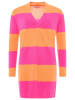 Zwillingsherz Kasjmieren vest oranje/roze