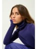 AUTHENTIC CASHMERE Kasjmieren coltrui "Bise" pruimkleurig