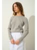 AUTHENTIC CASHMERE Kaszmirowy sweter "Epéna" w kolorze jasnoszarym