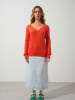 AUTHENTIC CASHMERE Kaszmirowy sweter "Giusalet" w kolorze pomarańczowym