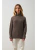 AUTHENTIC CASHMERE Kasjmieren coltrui bruin