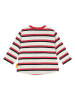 Steiff Longsleeve crème/rood/zwart