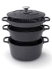 Sauter 4-delige kookgereiset zwart - Ø 25 cm