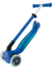 GLOBBER Scooter "Globber primo foldable plus lights" in Blau - ab 3 Jahren