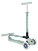 GLOBBER Scooter "Primo Foldable Lights Eco" mit Leuchtrollen in Grün - ab 3 Jahren