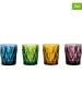 Artland 4-delige set: glazen ''Highgate'' meerkleurig - 300 ml
