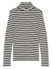 Marc O'Polo DENIM Longsleeve in Schwarz/ Weiß