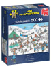 Jumbo 500tlg. Puzzle "Jan van Haasteren - Rentier-Rennen" - ab 12 Jahren