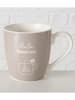 Boltze Jumbotasse ''Gesundheit'' in Beige - 400 ml