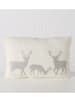 Boltze Kussen "Deerly" crème/zilverkleurig - (L)60 x (B)40 cm