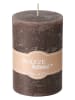 Boltze Stumpenkerze ''Casual'' in Taupe - (H)10 x Ø 7 cm