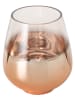 Boltze Windlicht "Grazia" roségoudkleurig - (H)20 x Ø 16 cm