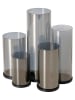 Boltze Windlicht "Mystik" grijs - (B)24 x (H)23 x (D)14 cm
