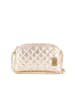 Anna Morellini Leder-Umhängetasche "Geltrude" in Gold - (B)26 x (H)16 x (T)6 cm