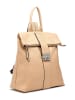 Lia Biassoni Leren rugzak beige - (B)34 x (H)41 x (D)12 cm