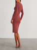 Milan Kiss Strickkleid in Hellbraun