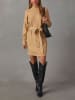 Milan Kiss Strickkleid in Beige