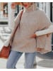 Milan Kiss Poncho in Beige