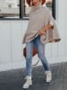 Milan Kiss Poncho in Beige