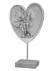 GILDE Decoratief figuur "tanzendes Paar" zilverkleurig - (B)17 x (H)30 cm