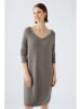 Oui Strickkleid in Taupe