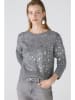 Oui Woll-Pullover in Grau
