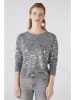 Oui Woll-Pullover in Grau