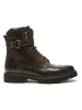 British Passport Leder-Boots in Braun