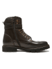 British Passport Leder-Boots in Braun