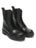 British Passport Leder-Boots in Schwarz