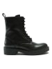 British Passport Leder-Boots in Schwarz