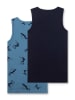 s.Oliver 2er-Set: Unterhemden in Schwarz/ Blau