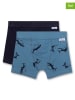Sanetta 2er-Set: Boxershorts in Blau/ Schwarz