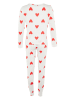 trendyol Pyjama in Weiß/ Rot
