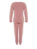 trendyol Fleece pyjama lichtroze/wit