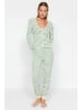 trendyol Pyjama groen/crème
