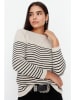 trendyol Pullover in Creme/ Schwarz