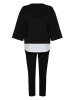 trendyol 2tlg. Outfit in Schwarz/ Weiß