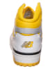 New Balance Skórzane sneakersy "BB650RCG" w kolorze biało-żółtym