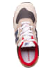 New Balance Sneakers in Beige/ Dunkelblau/ Rot