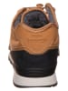 New Balance Leder-Sneakers "574" in Hellbraun/ Schwarz