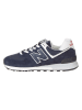 New Balance Leder-Sneakers "574" in Dunkelblau