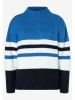 More & More Sweter w kolorze niebiesko-biało-czarnym